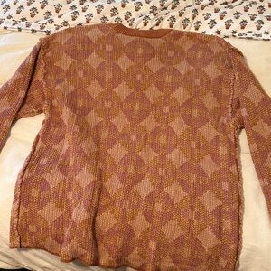 Pink and Yellow FP Beach Malibu Sweater